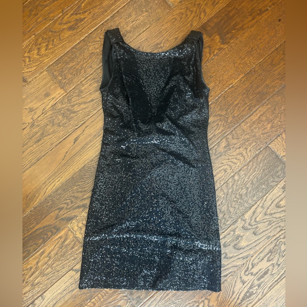 Elegant Black Sequin Dress